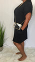 Simple and sassy -t shirt dress (black)